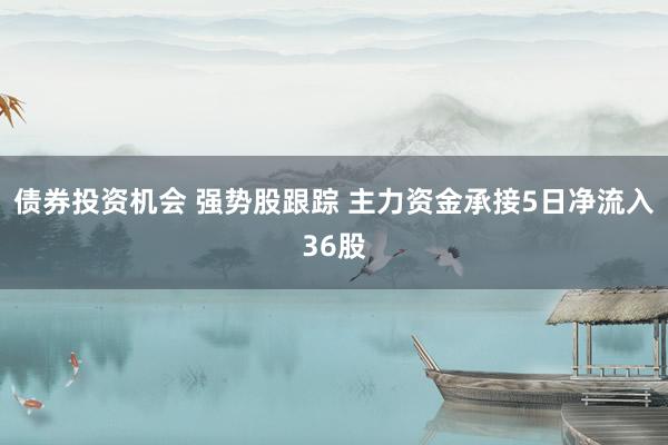 债券投资机会 强势股跟踪 主力资金承接5日净流入36股