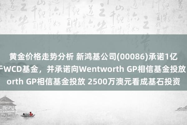 黄金价格走势分析 新鸿基公司(00086)承诺1亿好意思元的资金投资于WCD基金，并承诺向Wentworth GP相信基金投放 2500万澳元看成基石投资