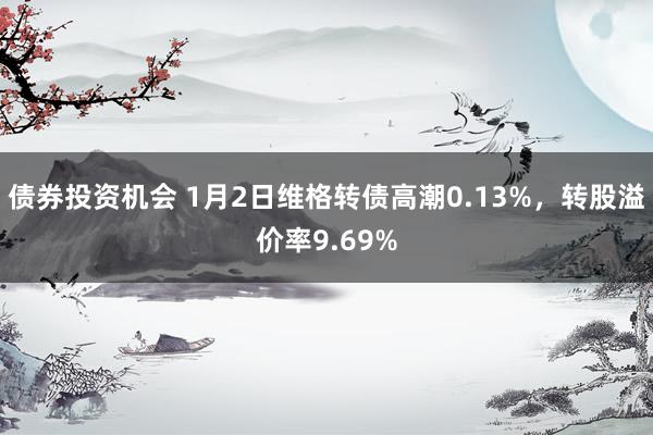 债券投资机会 1月2日维格转债高潮0.13%，转股溢价率9.69%