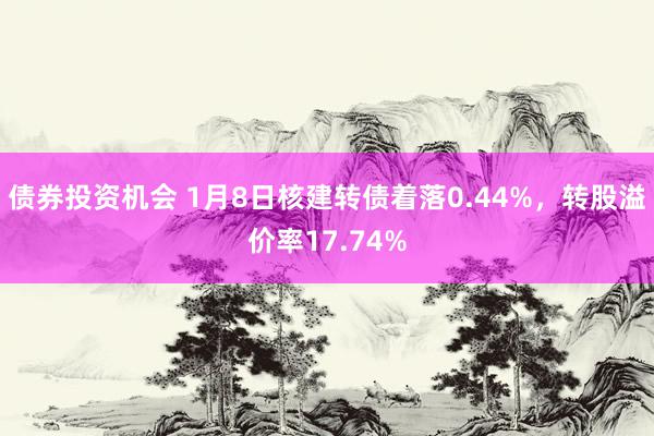 债券投资机会 1月8日核建转债着落0.44%，转股溢价率17.74%