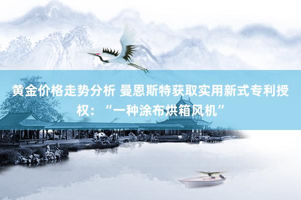 黄金价格走势分析 曼恩斯特获取实用新式专利授权：“一种涂布烘箱风机”